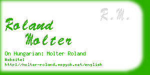 roland molter business card